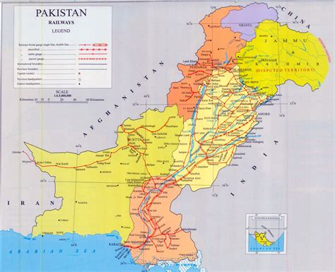 big map of pakistan.